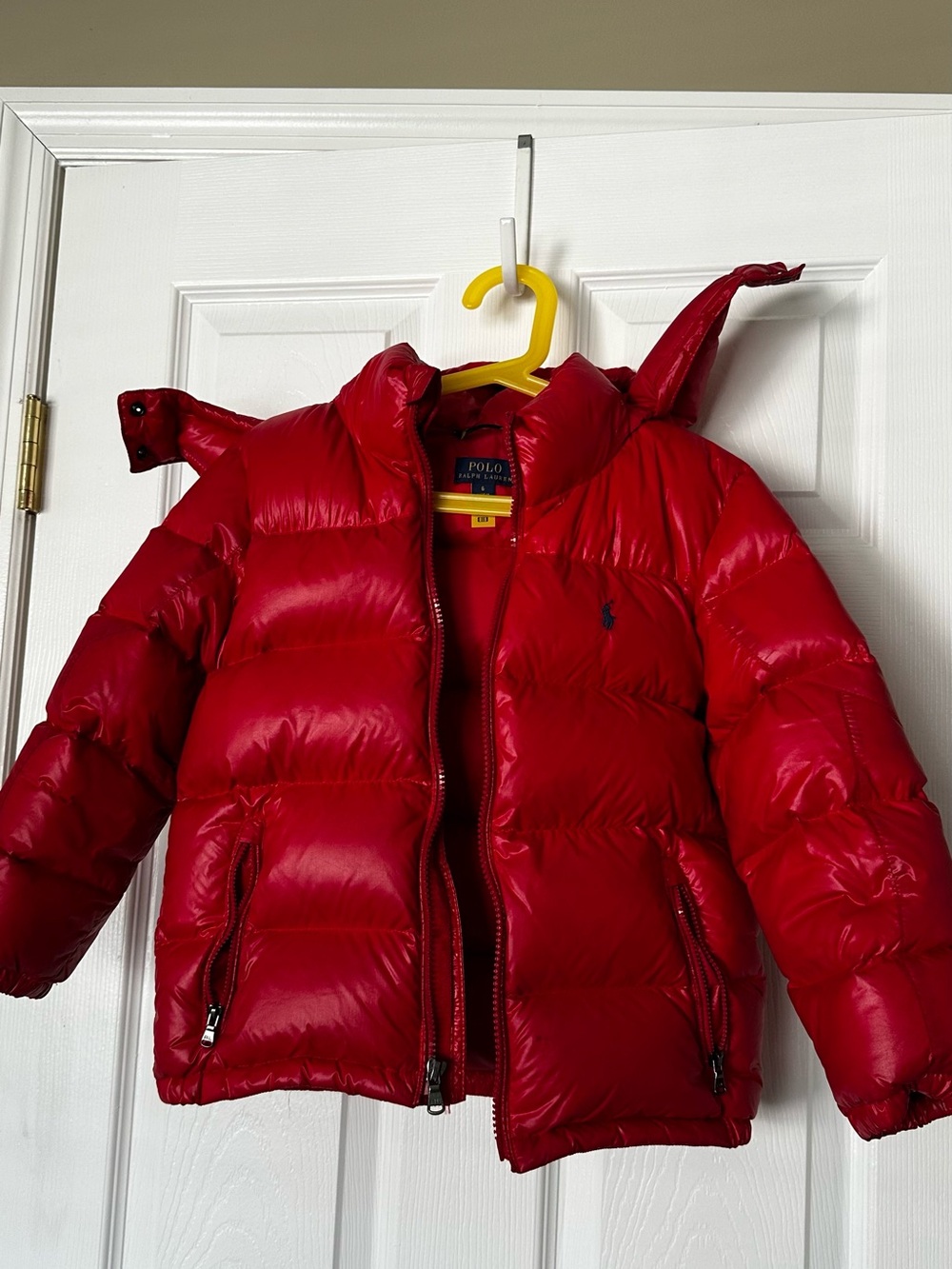 Kids - Polo Red Puffer Jacket for Kids